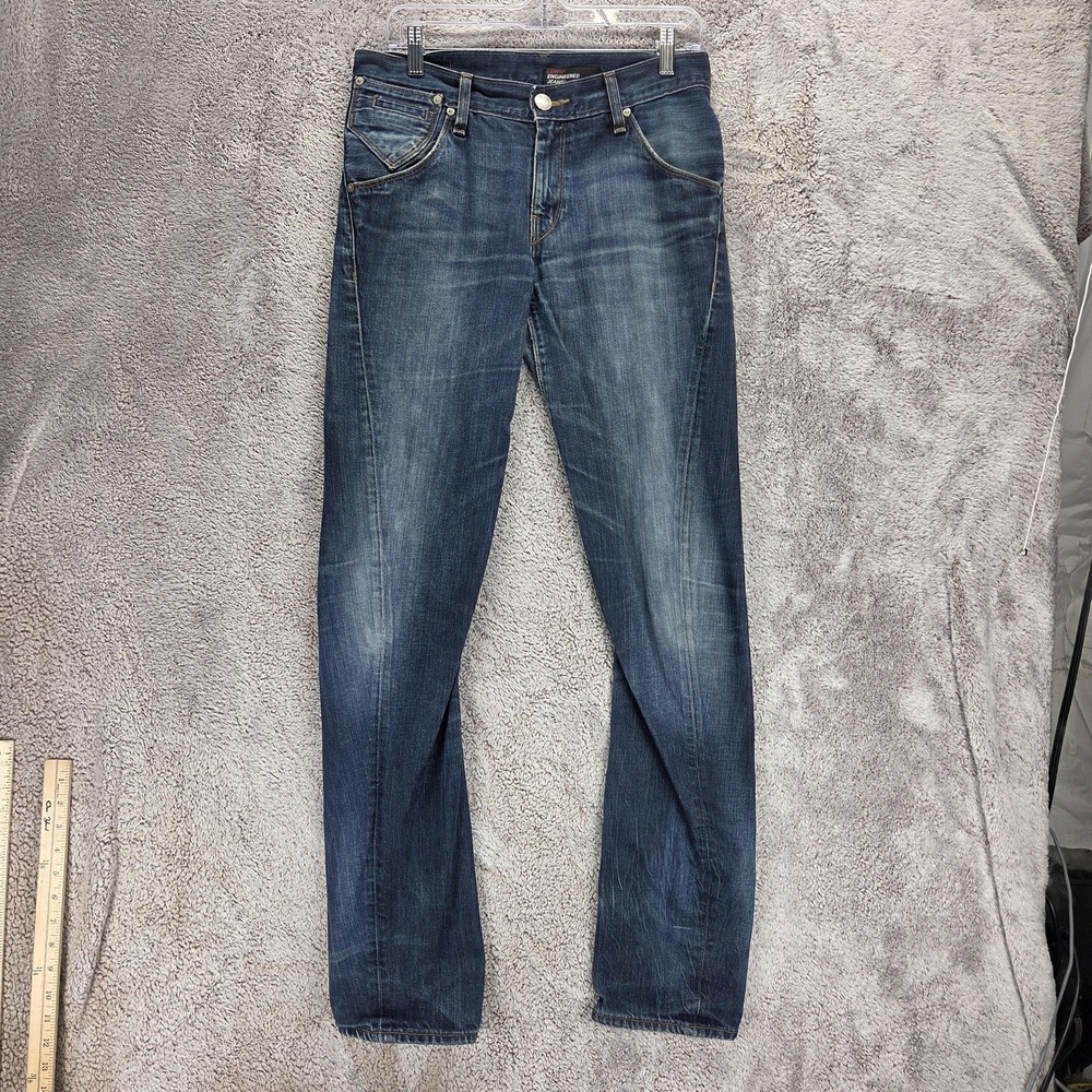 Vintage Levis Engineered Jeans Mens 31x34 Blue Twisted Medium Wash Zip Fly